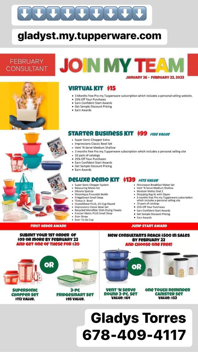 GladysT82's tweet photo. #Tupperware #joinmyteam #tupplove #Overwatch2 #tupperwareFamily 
Join Here ⬇️⬇️⬇️✅ 
https://t.co/extSgFucm0 https://t.co/pD8ASc0C4b