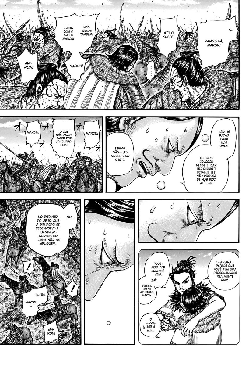 NicolasMagno31's tweet photo. #kingdom747
#kingdom_manga
Maron tomou uma decisão bem interessante, mesmo ele sendo um covarde, Kanki ainda é um velho companheiro de longa data
Tanto que ele derrama lágrimas e decide determinado a morrer ao lado do Kanki até Ogiku com ordens do Kanki o impedir. https://t.co/kC0zKI1sBZ