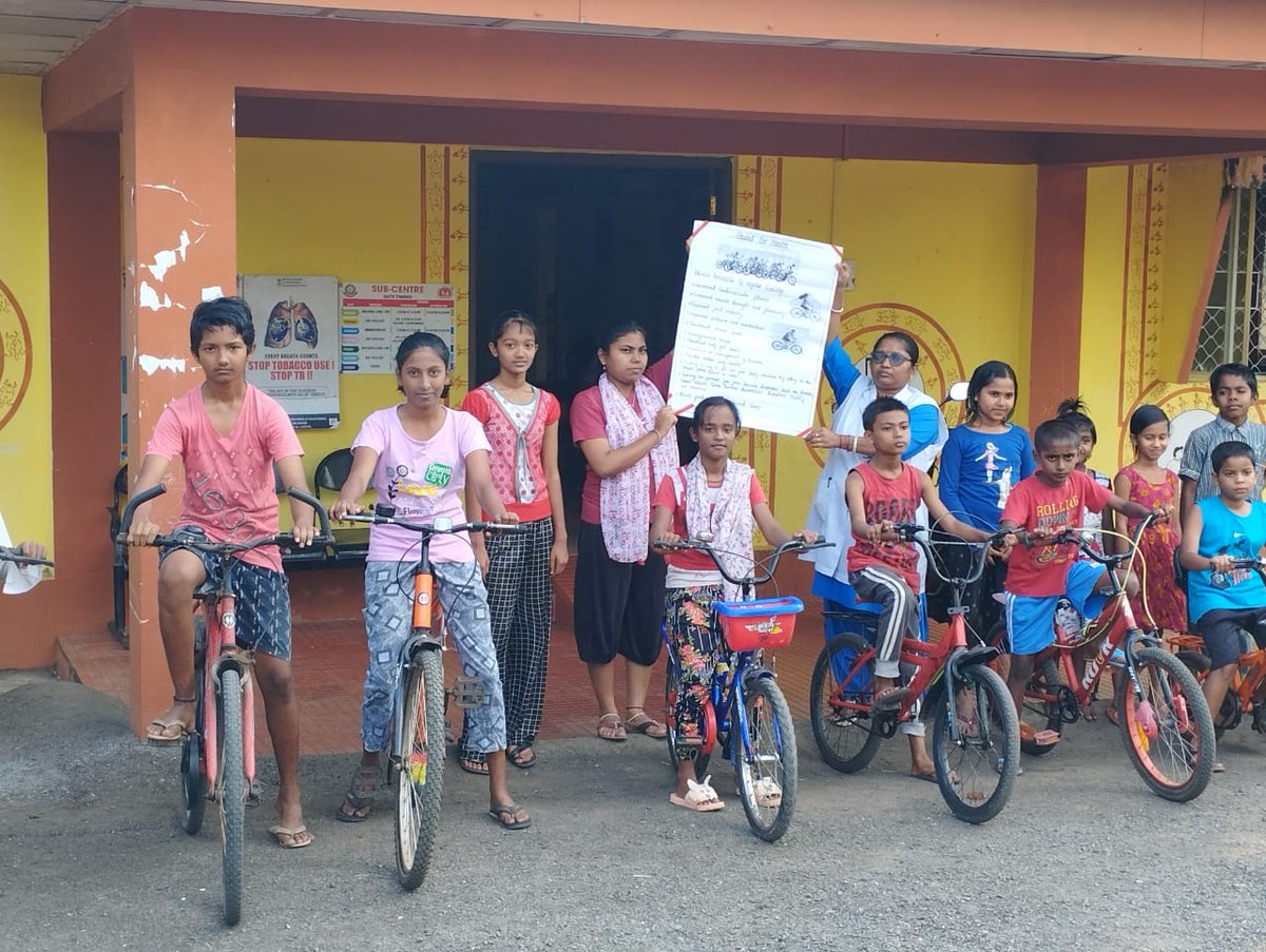 NHM_ANIslands's tweet photo. Celebration of Swastha Mann Sawastha Ghar under AZADI KA AMRIT MAHOTSAV. On 14th Feb a health mela is being organized in each Health &amp; Wellness Centre. In Continuation of above mentioned activities a Cycle Event is to be organized   Cycle Rally to promote the physical and mental. https://t.co/MNb7NfjWTR