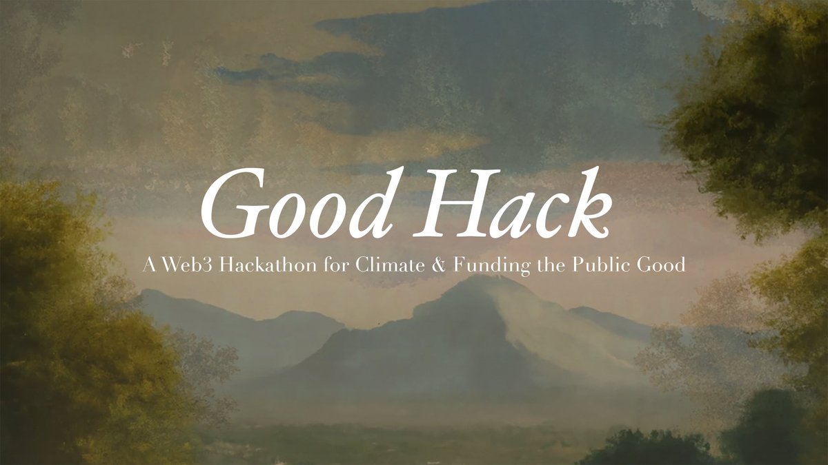 sozuhaus's tweet image. 🌳❤️ Good Hack Winners ❤️🌳

After a weekend of learning, ideating, collaborating, and hacking, we&apos;re excited to announce the winners of Good Hack, a hackathon for climate and funding the public good!