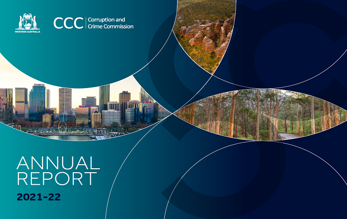 #CCCWestAus Annual Report 2021-22 has been tabled in State Parliament.

The report provides a comprehensive overview of a productive year for the Commission where more than 7,000 allegations of serious misconduct were assessed.

Read our Annual Report here bit.ly/3RZi64M