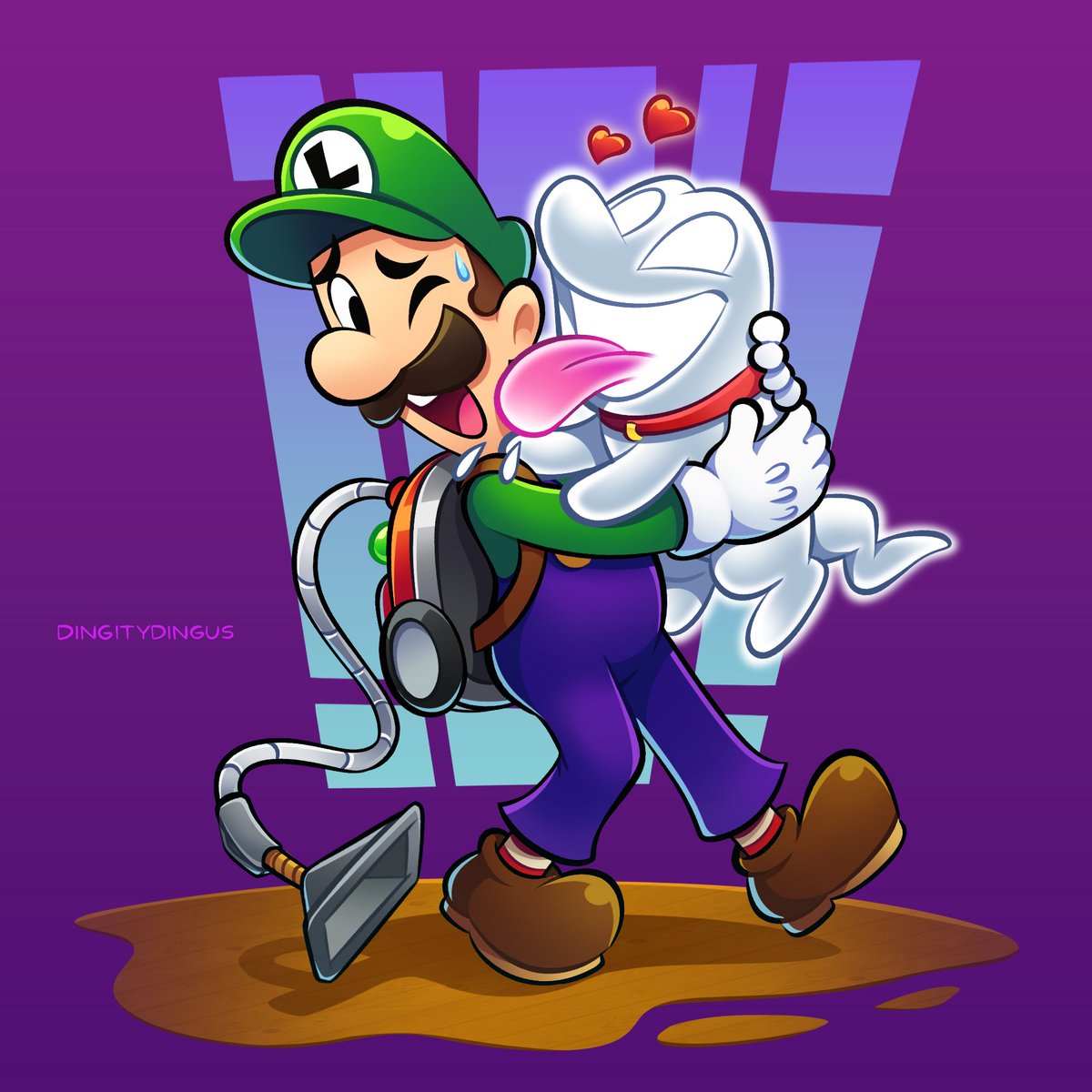 The unconditional love of a Polterpup 🦴💕

#Luigi #Polterpup #Nintendo #Fanart