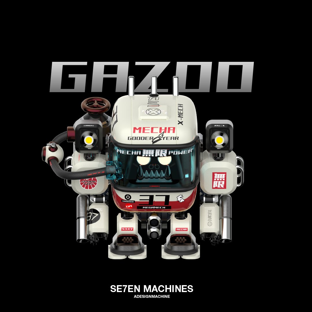 Are we going $BLUR? On a journey of seven days, I like to give you a sneak preview WIP of my next few releases over @Foundation.

Mega Mecha: SE7EN MACHINES
All 1/1

GAZOO - The Champion Mindset
