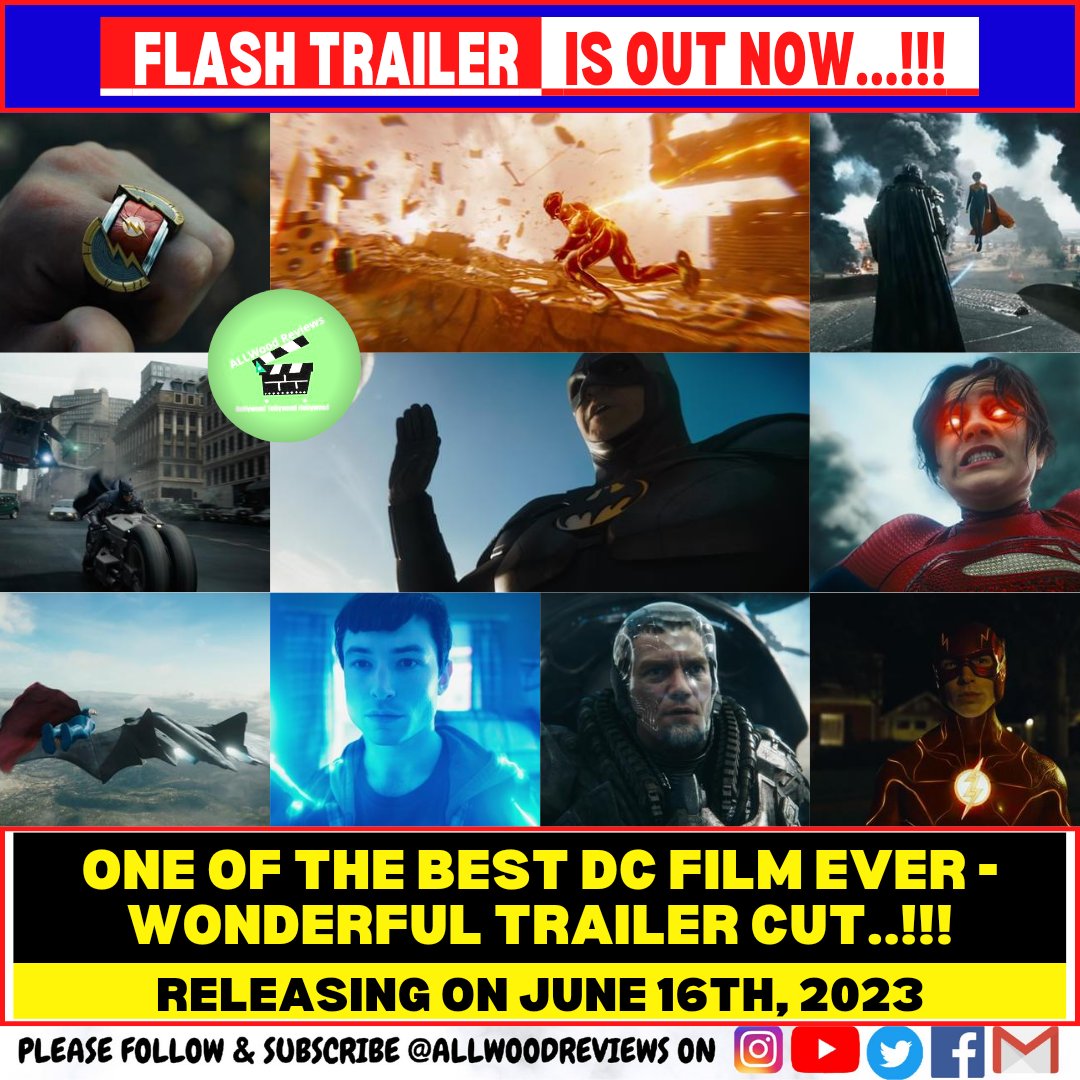 AllwoodReviews's tweet photo. #FlashTrailer is out now!!

#Flash #dccomics https://t.co/wCvolPqYws