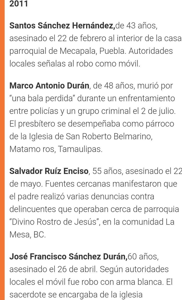 patinegrete's tweet image. Pues lleva décadas. Los asesinatos de sacerdotes se multiplicaron en tu sexenio, con tu dizque guerra que en realidad era limpia de plazas para tu cártel.

Hubo más, pero aquí algunos, hipócrita.