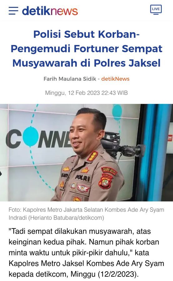 Ini trend buruk dlm penegakan hukum di Indonesia. 
Seharusnya ada opsi lain yg bs diputuskan oleh kepolisian utk menjerat pelaku agar bisa dipidanakan.
Klo hukum sdh bs dibeli dan dibandrol atas nama ganti rugi, jgn harap hukum akan dihormati.