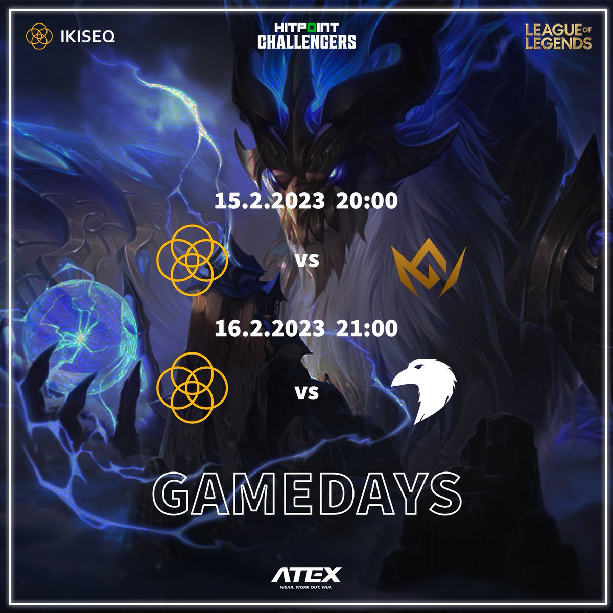 Se skórem 3-1 nastupujeme do třetího týdne. Čekají nás rozjetí @glore_cz na vlně dvou vítězství a <a href="/fly5esports/">FLY5</a> s naším bývalým marksmanem <a href="/knezalol/">Kneza</a>. Těšíme se na vás na <a href="/hitpointcz/">Hitpoint.cz</a>! 💪🏻