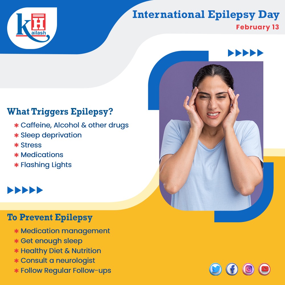 KailashHealth's tweet photo. Having a single seizure doesn't mean you have epilepsy. At least two seizures without a known trigger can be diagnosed with Epilepsy.
Consult our Neuro Experts: https://t.co/lAty1xpLRA
#worldeilepsyday #epilepsy #epilepsyawareness #seizures #fatigue #neurodisorders https://t.co/jEkuDvWug5