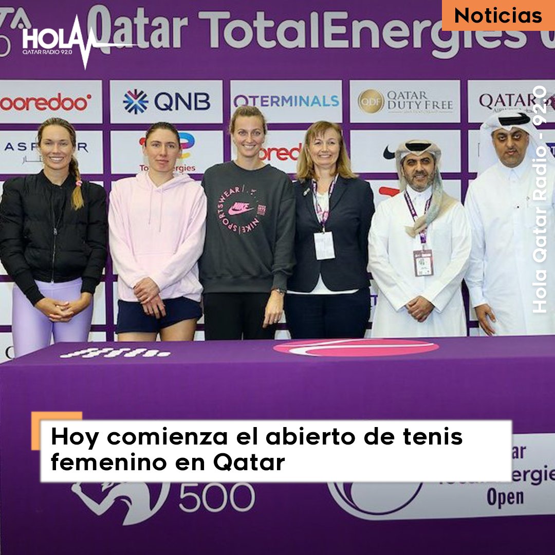holaqatar92's tweet photo. En el torneo participan 19 jugadoras de las 20 mejores del mundo, con la número 1 y defensora del título, Iga Swiatek. En la 1ª ronda se enfrentan Petra Kitova, ex campeona y Zhang Shuai. El torneo es del 13 al 18 de febrero. #holaqatar92 #qatartotalopen #tenis #igaswiatek https://t.co/FyGL0uRSjx