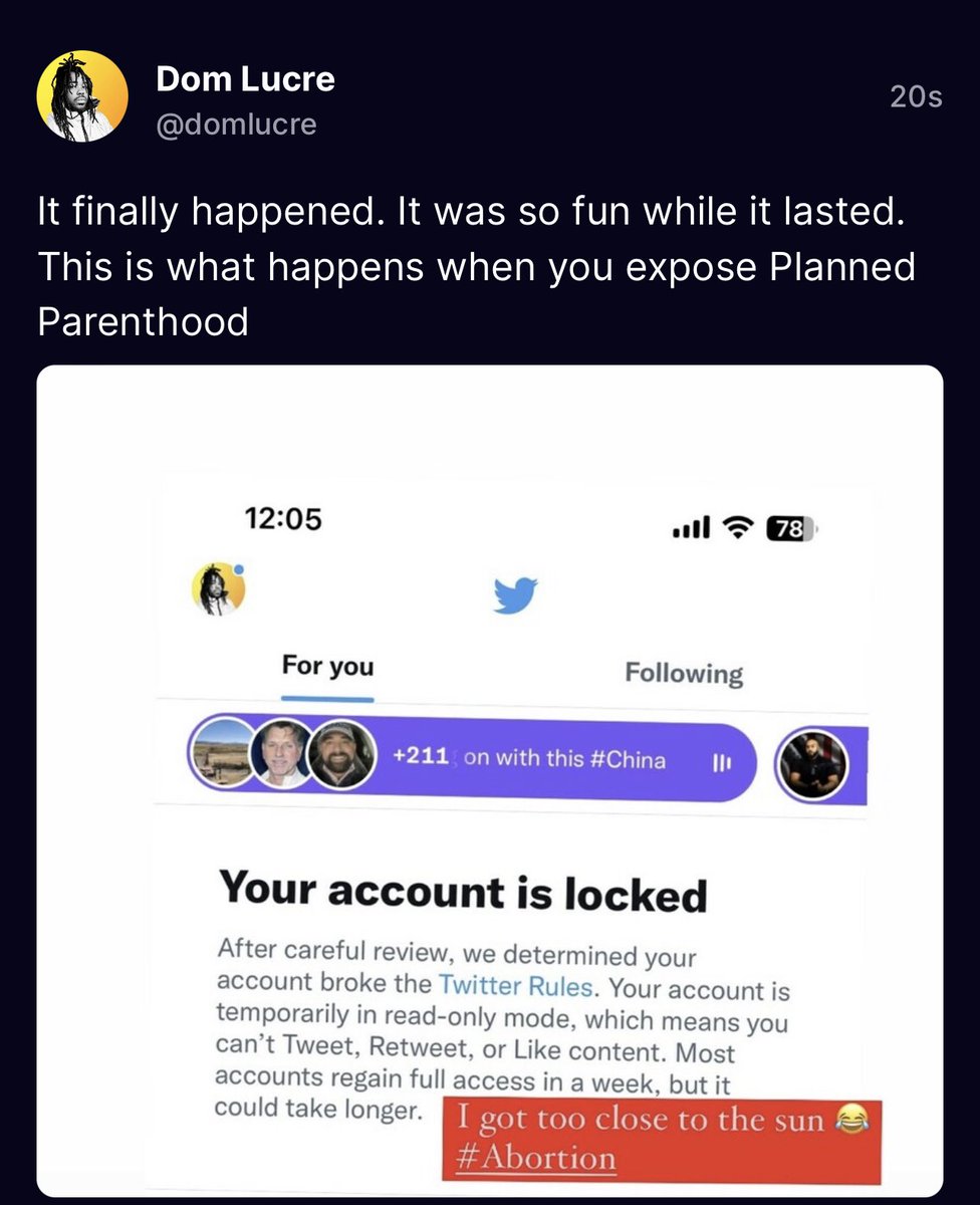 Dom Lucre Planned Parenthood Banned My Black A⦠on Twitter "Planned
