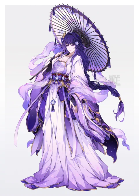 Created a hanfu-design for Raiden Shogun  