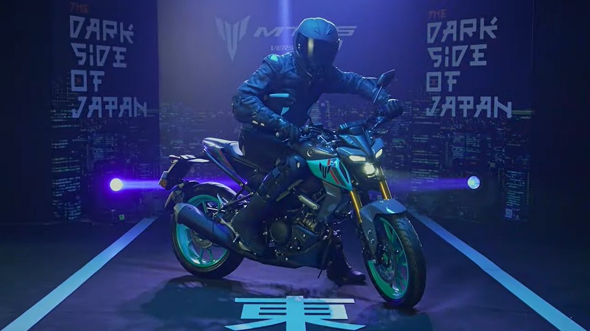 carandbike's tweet image. The third launch of the day from @India_Yamaha is the 2023 Yamaha MT-15. 

#CallOfTheBlue #YamahaIndia