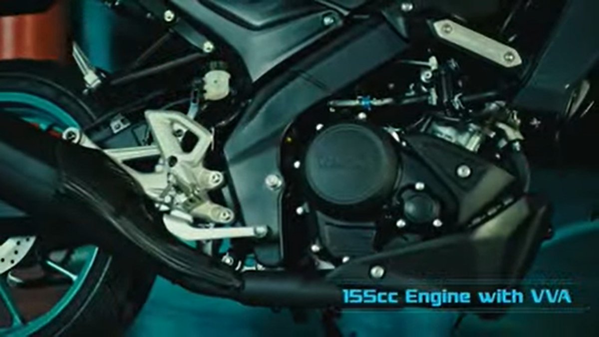 carandbike's tweet image. The third launch of the day from @India_Yamaha is the 2023 Yamaha MT-15. 

#CallOfTheBlue #YamahaIndia