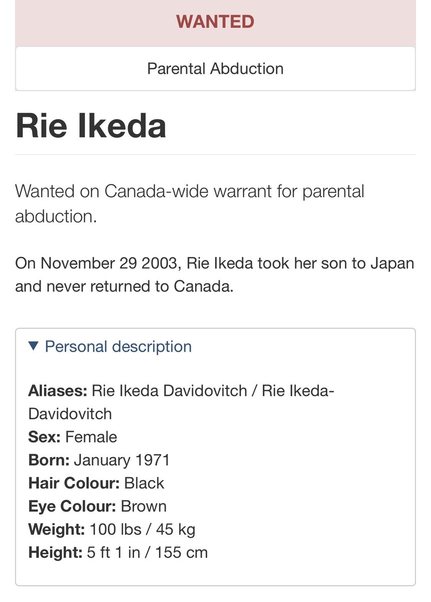 Wanted by @rcmpgrcpolice 
#ParentalAlienation 
#ParentalAbduction