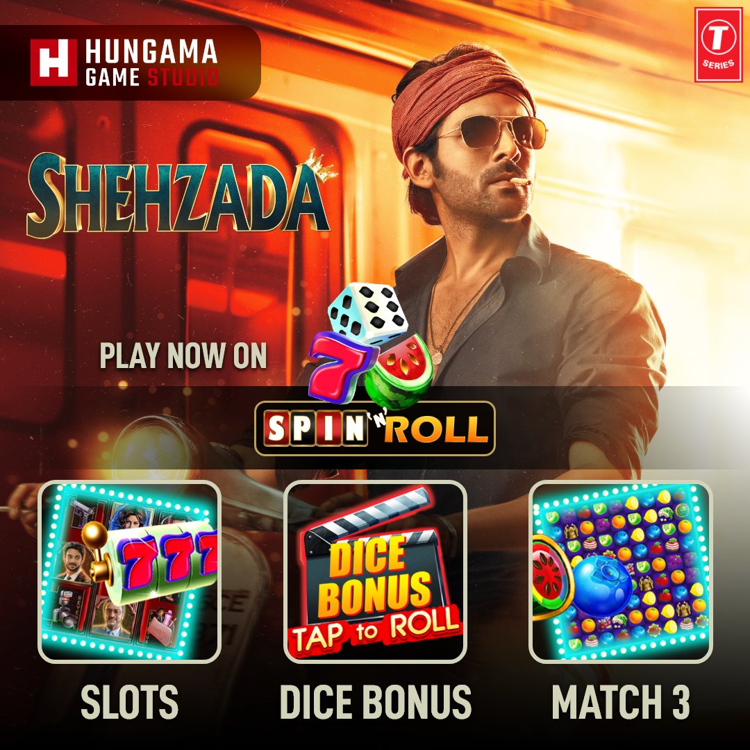 vroovygames's tweet photo. Why play just one game when you can play multiple #minigames under one? π°π²ππ±
Download To Play The #SpinNRoll Game: https://t.co/V974VNWlit
#Gaming #Game #Shehzada #DiceBonus #kartikaaryan #MobileGame #Match3 #SlotsGame #kartikaryan #kartikaaryanfans #kartikaaryanfanclub https://t.co/UXC7EH2op2
