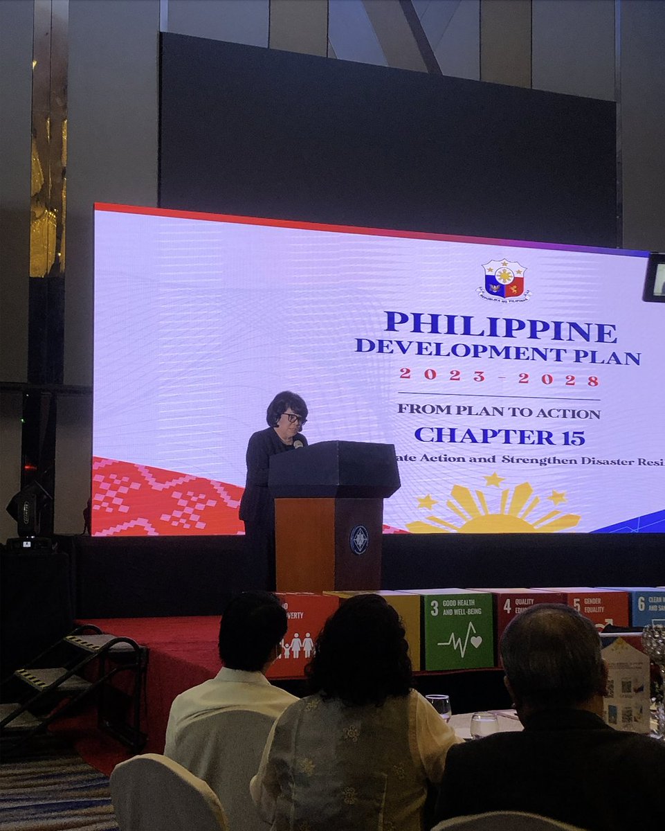 DEPDevgovph's tweet image. @DENROfficial Secretary Maria Antonia Yulo-Loyzaga on her keynote message says the DENR&apos;s strategic plans and programs are geared towards maximizing our potential to support the country&apos;s growth trajectory within the context of climate and disaster resilience. #FromPlanToAction