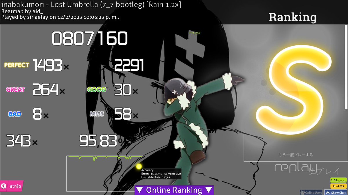que ladilla es paraclete xdddddd (ya de paso posteo otras buenas scores que saque :d)