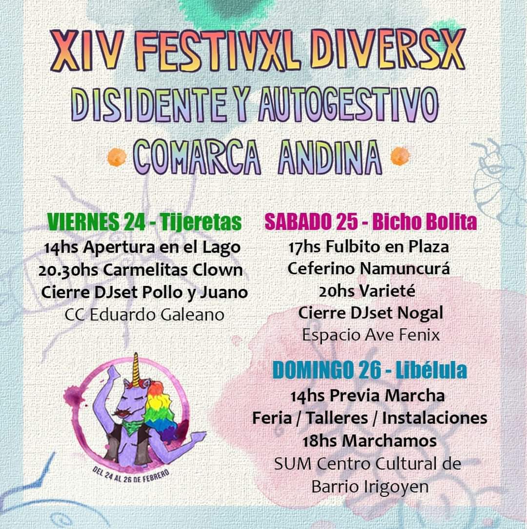 Amor es Amor (@amoresamortw) on Twitter photo Se viene el festi diversx disidente y autogestivo de la comarca andina. Expone Profe Santi V. Grizzo de la colectiva <a href="/AmorEsAmorTw/">Amor es Amor</a> y presentes con punto de venta Chirimbote!🏳️🌈🏳️⚧️
#ElBolson #RioNegro #Chubut #Orgullo #Pride Se viene el festi diversx disidente y autogestivo de la comarca andina. Expone Profe Santi V. Grizzo de la colectiva <a href="/AmorEsAmorTw/">Amor es Amor</a> y presentes con punto de venta Chirimbote!🏳️🌈🏳️⚧️
#ElBolson #RioNegro #Chubut #Orgullo #Pride