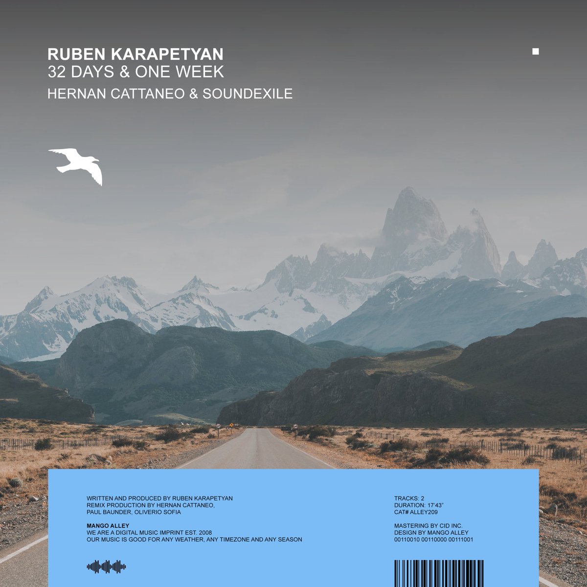 Mango Alley (@themangoalley) on Twitter photo ALLEY209
RUBEN KARAPETYAN 32 Days & One Week
w/ <a href="/cattaneo_hernan/">Hernan Cattaneo</a> & <a href="/soundexile/">soundexile</a> Remix
Download & Stream / lnk.to/ALLEY209 ALLEY209
RUBEN KARAPETYAN 32 Days & One Week
w/ <a href="/cattaneo_hernan/">Hernan Cattaneo</a> & <a href="/soundexile/">soundexile</a> Remix
Download & Stream / lnk.to/ALLEY209