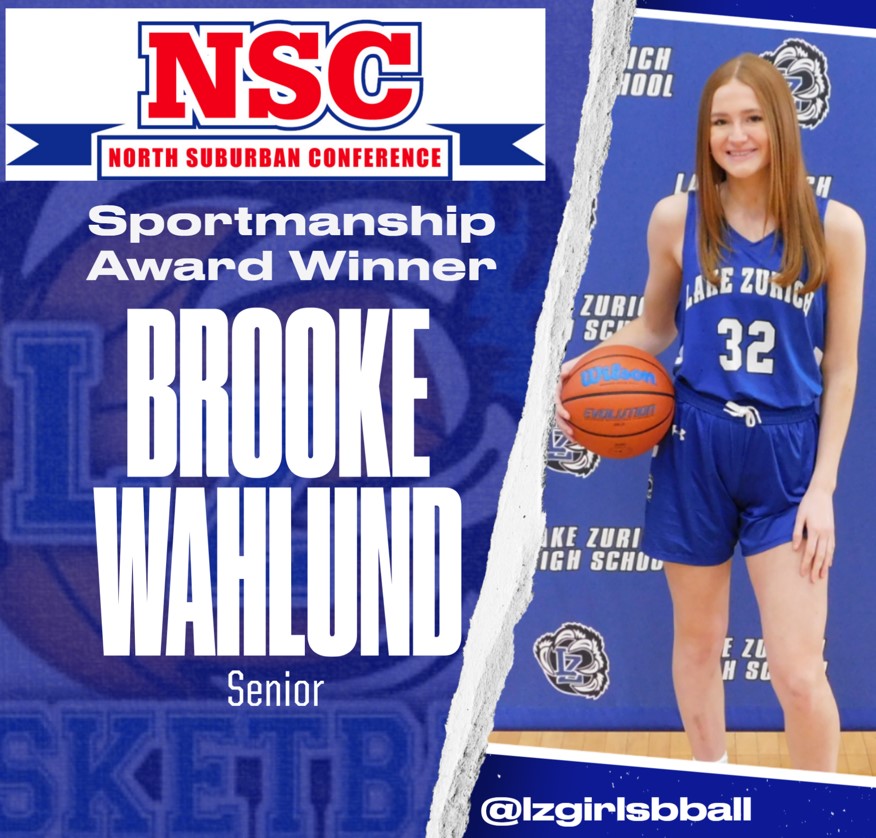 Our North Suburban Conference Award Winners..... Senior Brooke Wahlund selected as our Sportsmanship Award Winner!