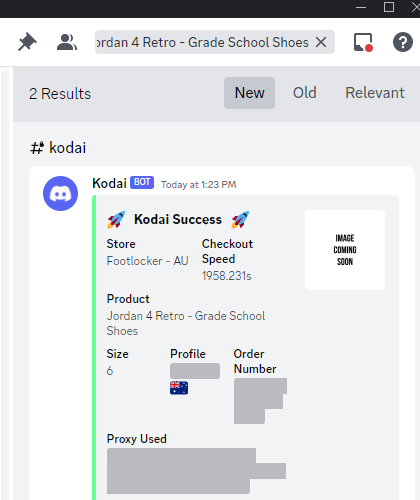 First isp test went well!
only 25 tasks and started late
Group : <a href="/Amenityio/">Amenity</a> <a href="/Synergy_io/">Synergy</a> 
Proxies : <a href="/PorterProxies/">Porter Proxies</a> 
Bot : <a href="/KodaiAIO/">Kodai</a>