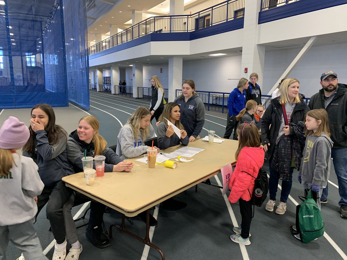 So happy to be able to share our love of basketball and sports in general with all of these girls! We are so thankful for the leadership at UD in our athletic department to set something like this up! 💙 #NGWSD #UDSPARTANS #leadherforward