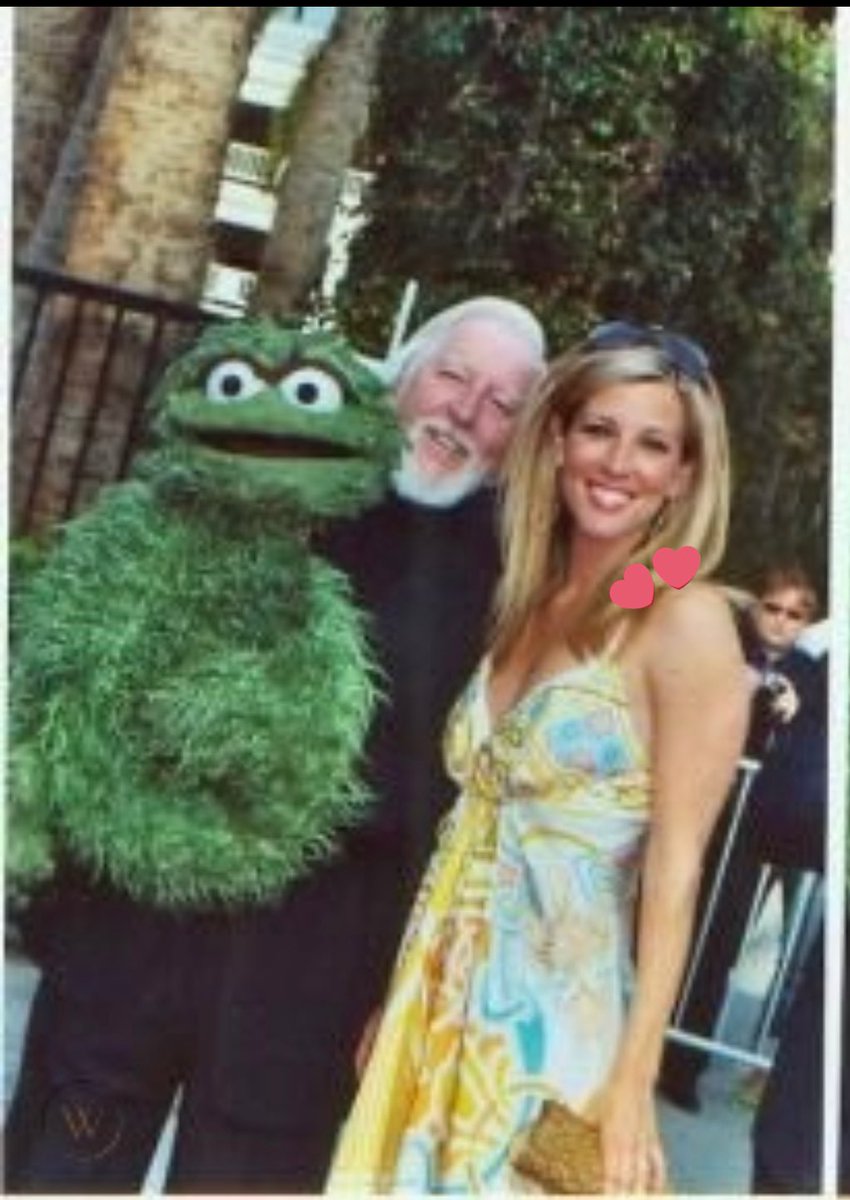 A beautiful throwback picture of @lldubs and Sesame Street stars Caroll Spinney and Oscar the grouch.