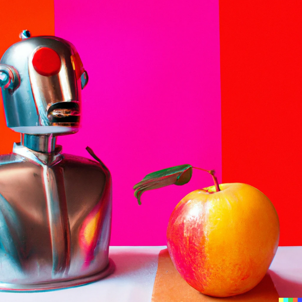Ferbernanda's tweet photo. Mi version re inventada de "The Son of Man" de René Magritte, usando IA https://t.co/8ShMkEPACQ