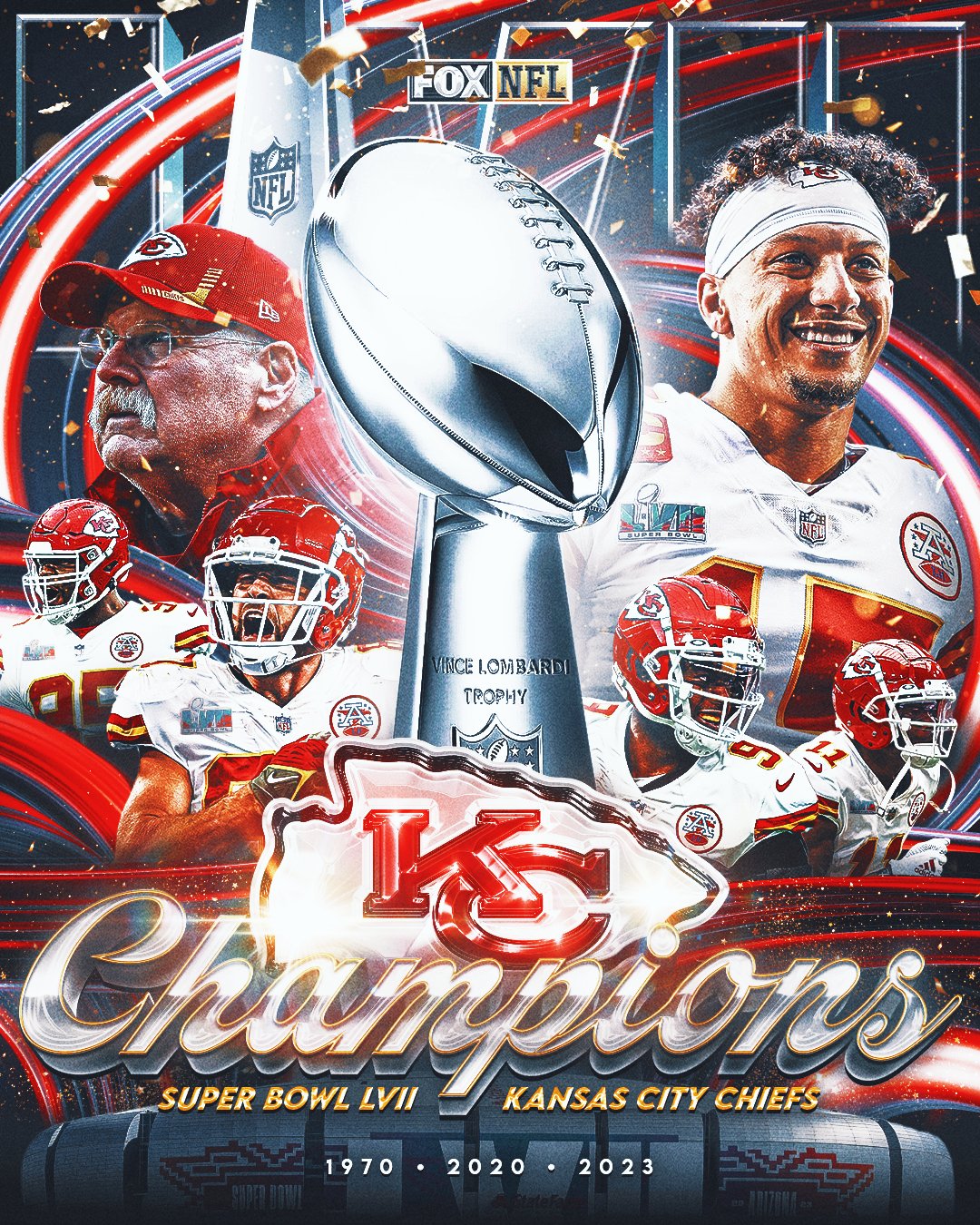 Kansas City Chiefs 2023 Glory Super Bowl LVII Championship Premium A   Sports Poster Warehouse