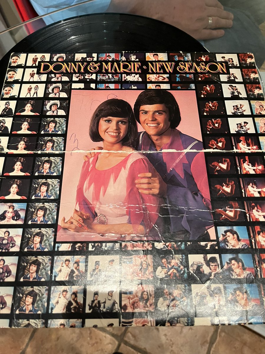 Getting back into vinyl.  I picked up whatever records I had from childhood from my parents’ house.  There were only 4. I was so delighted to see this among the very small collection. 🥰 <a href="/marieosmond/">Marie Osmond</a> <a href="/donnyosmond/">Donny Osmond</a> <a href="/Richard_Scire/">Richard S. Scire</a> <a href="/TweetyT2Tweet/">Tracy Ann Green</a> #vinylrecords