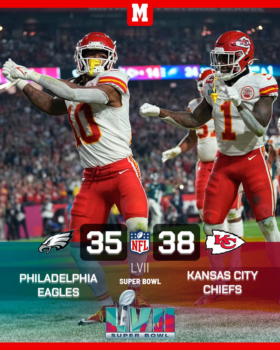 limpiar a menudo Patriótico MARCA on Twitter: "🏆🏈 ¡KANSAS CITY CHIEFS CONQUISTA LA #SuperBowl 2023 🎉🎉🎉🎉! Una espectacular segunda mitad de Mahomes y su equipo dan el triunfo a los suyos ante los Eagles y ya limpiar a menudo Patriótico MARCA on Twitter: "🏆🏈 ¡KANSAS CITY CHIEFS CONQUISTA LA #SuperBowl 2023 🎉🎉🎉🎉! Una espectacular segunda mitad de Mahomes y su equipo dan el triunfo a los suyos ante los Eagles y ya