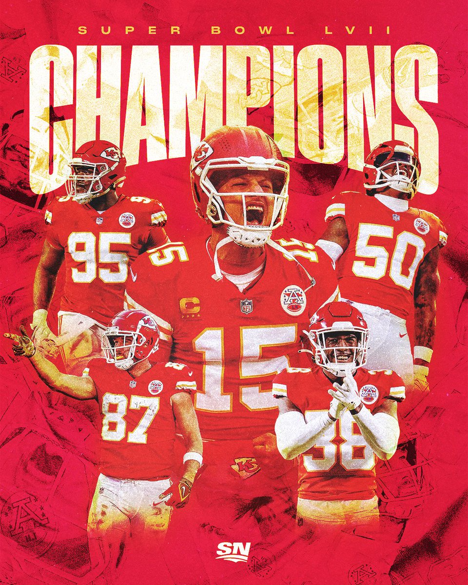 Sportsnet's tweet photo. CHIEFS KINGDOM RISE UP 🗣️🗣️

The @Chiefs are the #SBLVII Champions! 🏆 https://t.co/8XFndcuEjv