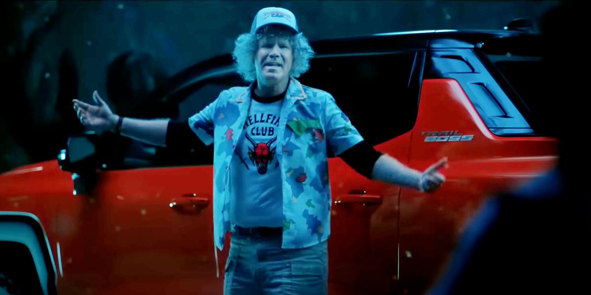 screenrant's tweet photo. Will Ferrell invades multiple hit Netflix universes, including #StrangerThings, #Bridgerton and #SquidGames for a hilarious #SuperBowl ad. 

https://t.co/5HGVMxMO5s https://t.co/fpiDYn3dgw