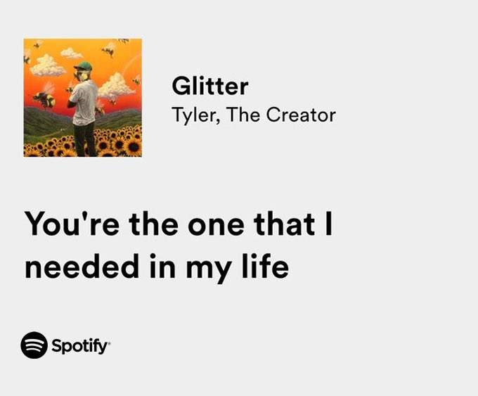 Sund mad bidragyder voksen lyrics you might relate to on Twitter: "tyler, the creator / glitter  https://t.co/ZE1N9ufkkL" / Twitter