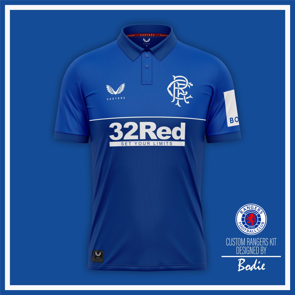 BOMBERBODiE's tweet image. #RangersFC #CustomKit