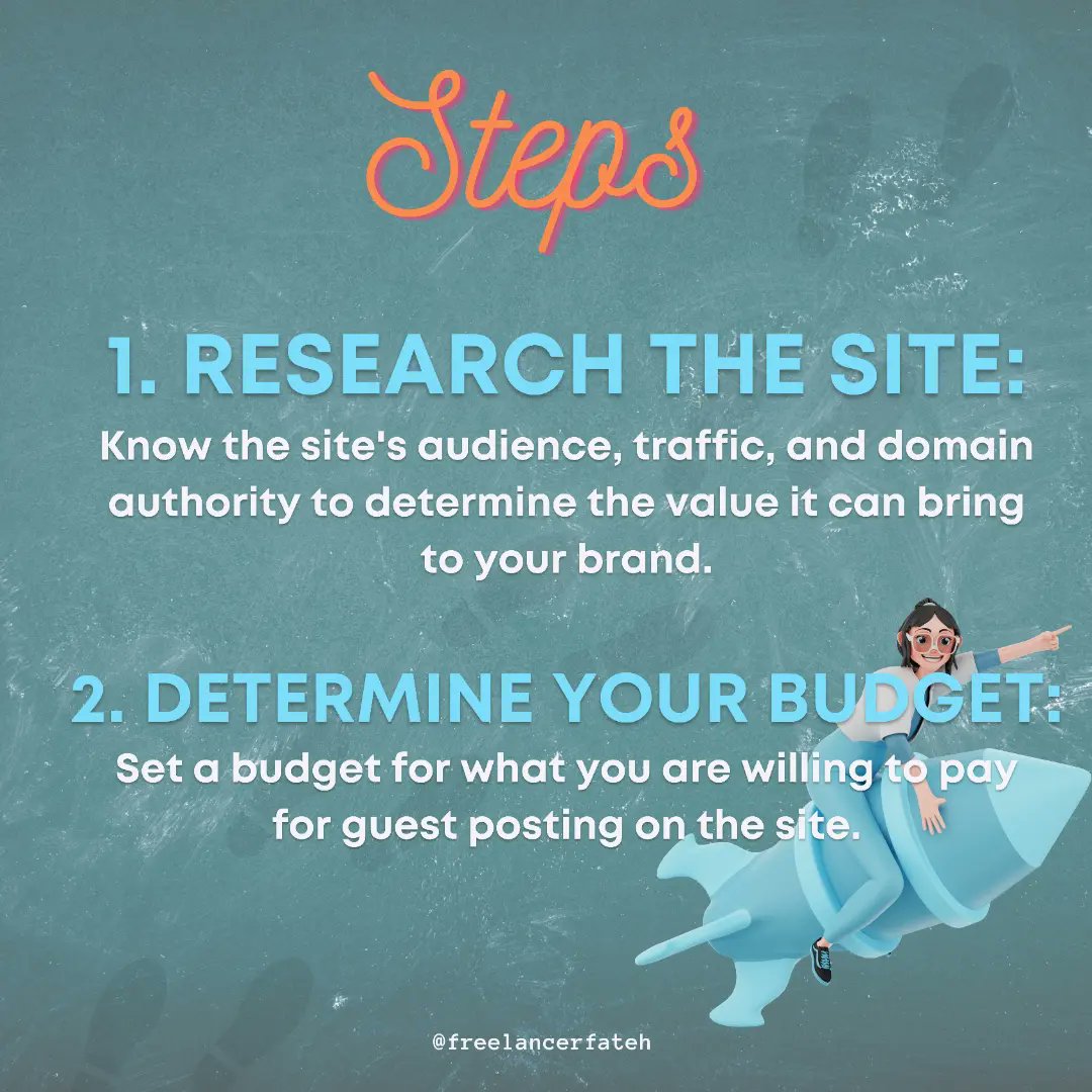Freelancerfateh's tweet image. HOW TO NEGOTIATE ON PRICING OF GUEST POSTING SITES 

Follow @Freelancerfateh for more such content 

Tags
#guestblog  #guestblogger #guestpost
#guestposting #guestpostingsites #guestposts #guestpostingservices #guestpostservice #guestposter #guestpostingwebsites #guestpostsite