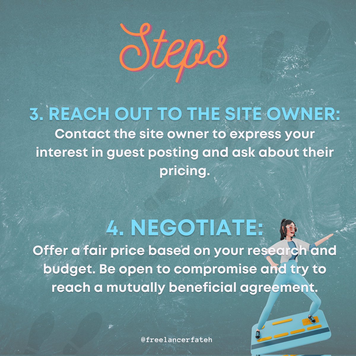 Freelancerfateh's tweet image. HOW TO NEGOTIATE ON PRICING OF GUEST POSTING SITES 

Follow @Freelancerfateh for more such content 

Tags
#guestblog  #guestblogger #guestpost
#guestposting #guestpostingsites #guestposts #guestpostingservices #guestpostservice #guestposter #guestpostingwebsites #guestpostsite