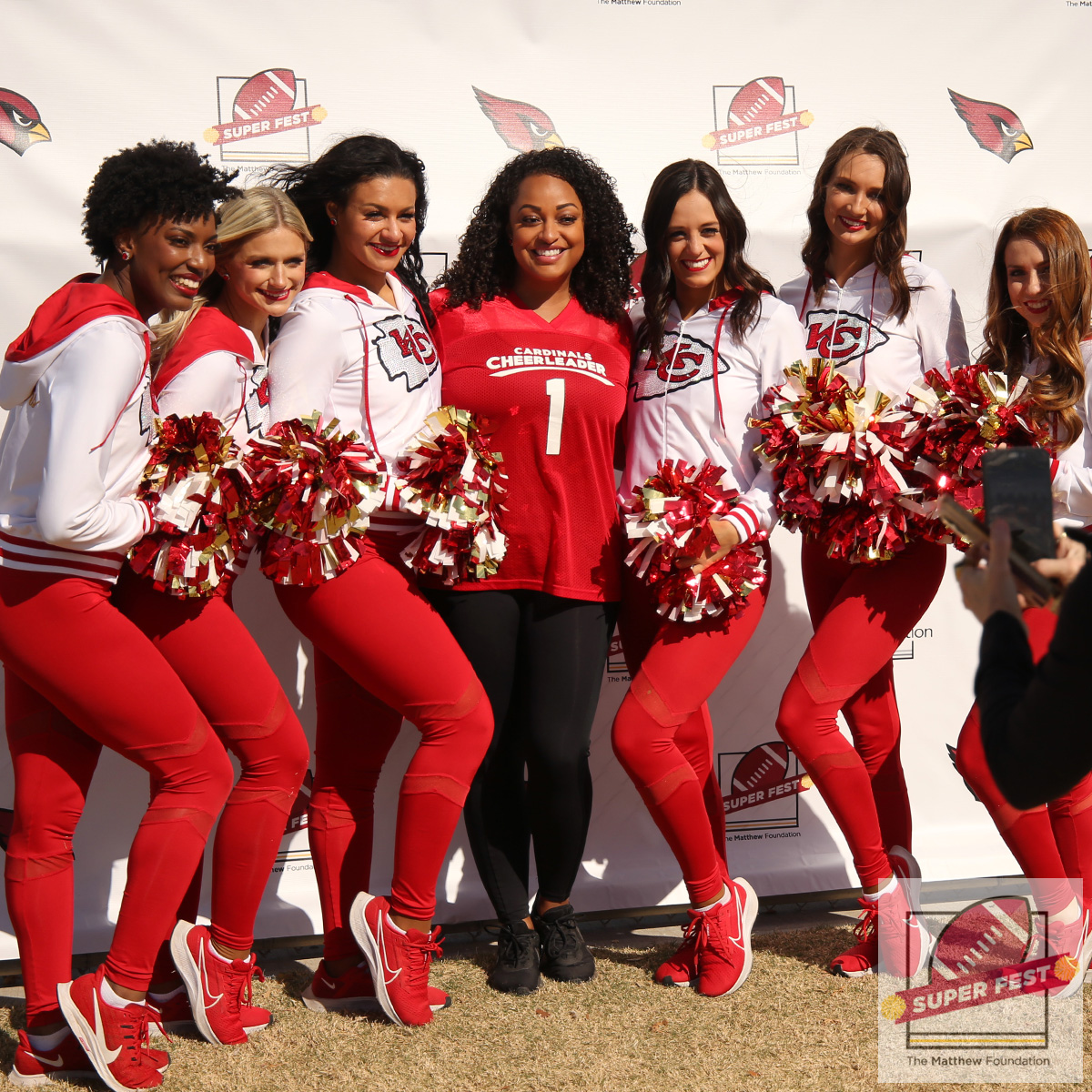 Honored to have the World Champions at #SuperFest2023! 
#SuperBowlSunday #SBLVII #SuperBowlLVII #Chiefs #ChiefsKingdom #NFL #NFLonFOX #Football #NFL #AFC #Football #Sunday #RunItBack #cheer #cheerleading #downsyndrome #autism #disability  #inclusion #inclusive