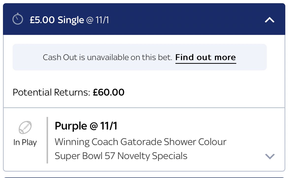 George_StLedger's tweet photo. The Eagles lose but Purple Gatorade as the Colour means WE CASH 💰😂🤪

Follow me for in depth high level tips… 

#GatoradeColor #Research #Smort https://t.co/IQep0a1Ibk