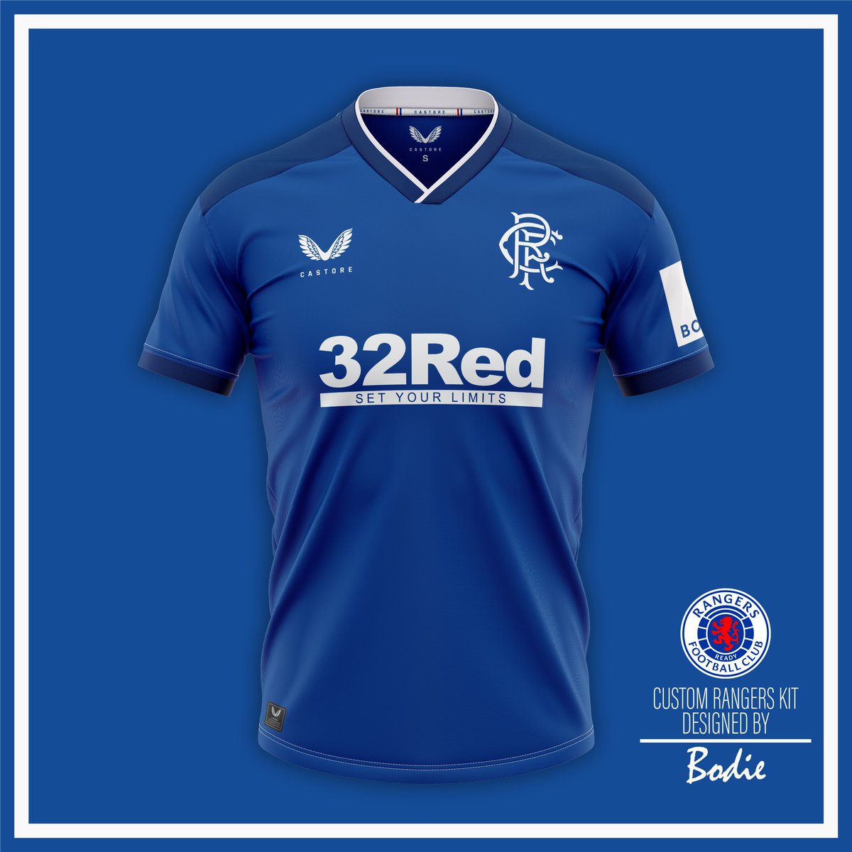 BOMBERBODiE's tweet image. #RangersFC #CustomKit
