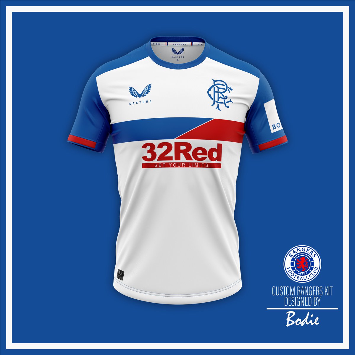 BOMBERBODiE's tweet image. #RangersFC #CustomKit