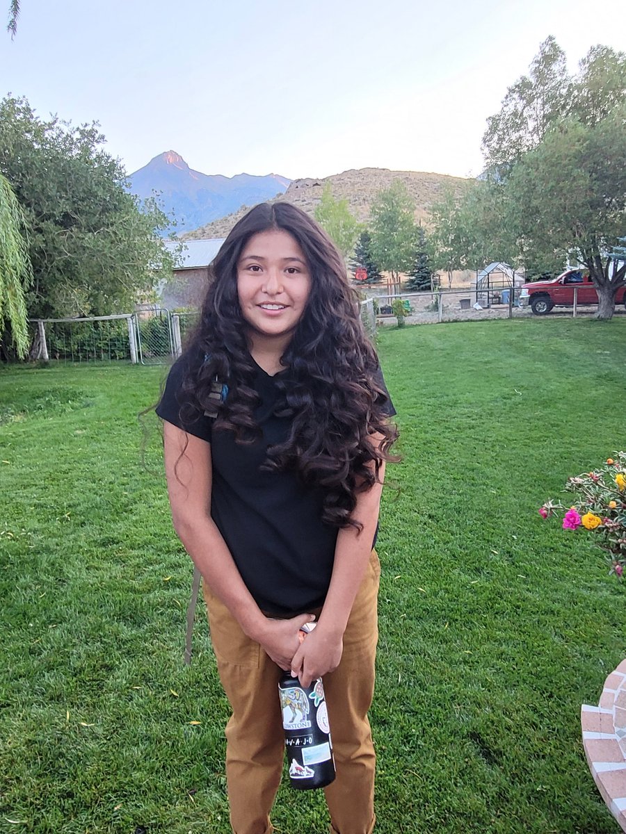 @LakotaMan1 My daughter -1st day of 8th grade.  #indigenousbeauty