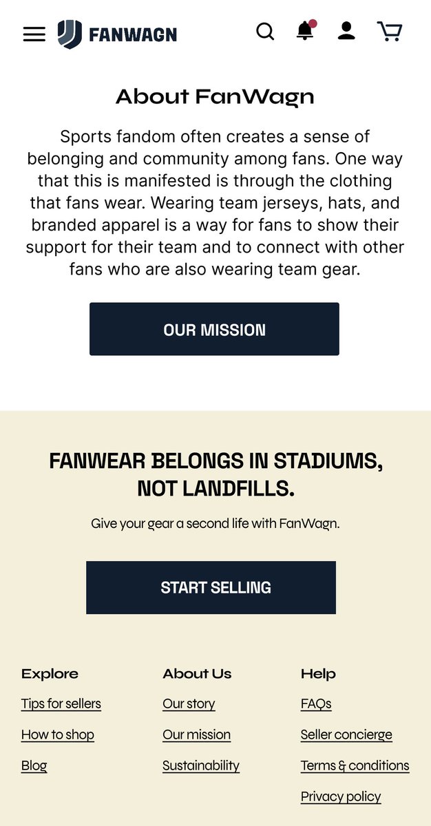 FanWagn's tweet photo. What we’re creating for fans…

The unofficial home for:
  🔘 unlucky jerseys 
  🔘 buyers regret
  🔘 last season’s swag  
  🔘 sweet vintage finds 

Official home of: 
  ☑️ Second-Fan Fashion 

#comingsoon #secondfanfashion #recommerce #greensports https://t.co/Sq5mFZyz87