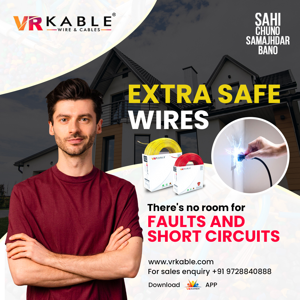 vrkable's tweet image. VR Kable - Extra Safe House Wire - There's No Room For Faults and Short Circuits

So don’t just ask for a wire, ask for VR Kable Wire!

#vrkable #ExtraSafeWire #wires #cables #housewire #safety #trending #trending #viral #explorepage #explore #india #trend #Copper