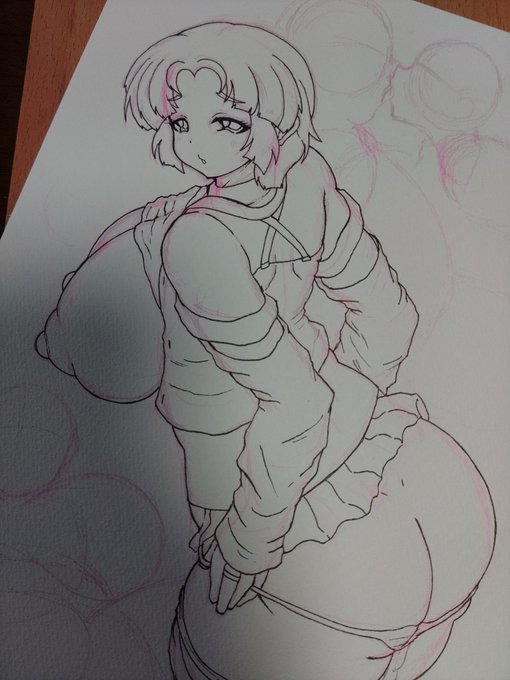 作業進捗 こいつ線画はポコポコ描く癖に色全然塗らねえなと思ったそこのアナタ!正解です(ヽ'ω`) 