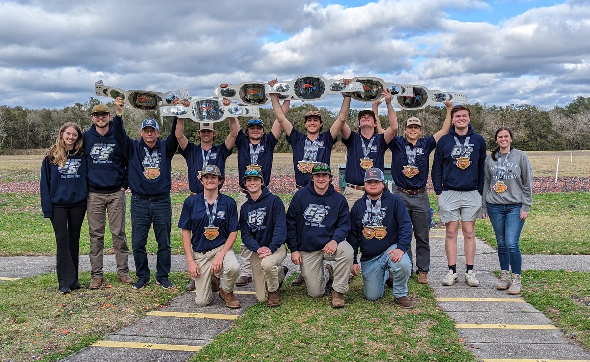 WingClayNation's tweet image. Congratulations to the Georgia Southern Clay Target Team for their dominating win over event Runner-up Univ. of Alabama and 3rd place Jacksonville Univ at the NCSSAA Spring Eastern Qualifier in Jacksonville, FL.  Well shot Eagles... GATA &amp;amp; Hail Southern.