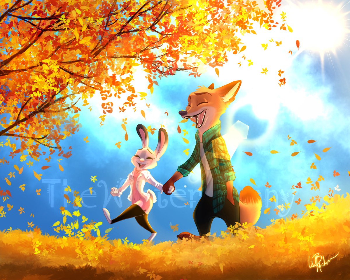 I know the season has passed, but this is still one of the top favourite #WildeHopps pieces I’ve done 🥰

#Zootopia #Zootopia2 #NickWilde #JudyHopps #TWBArt #Fanart #Disney