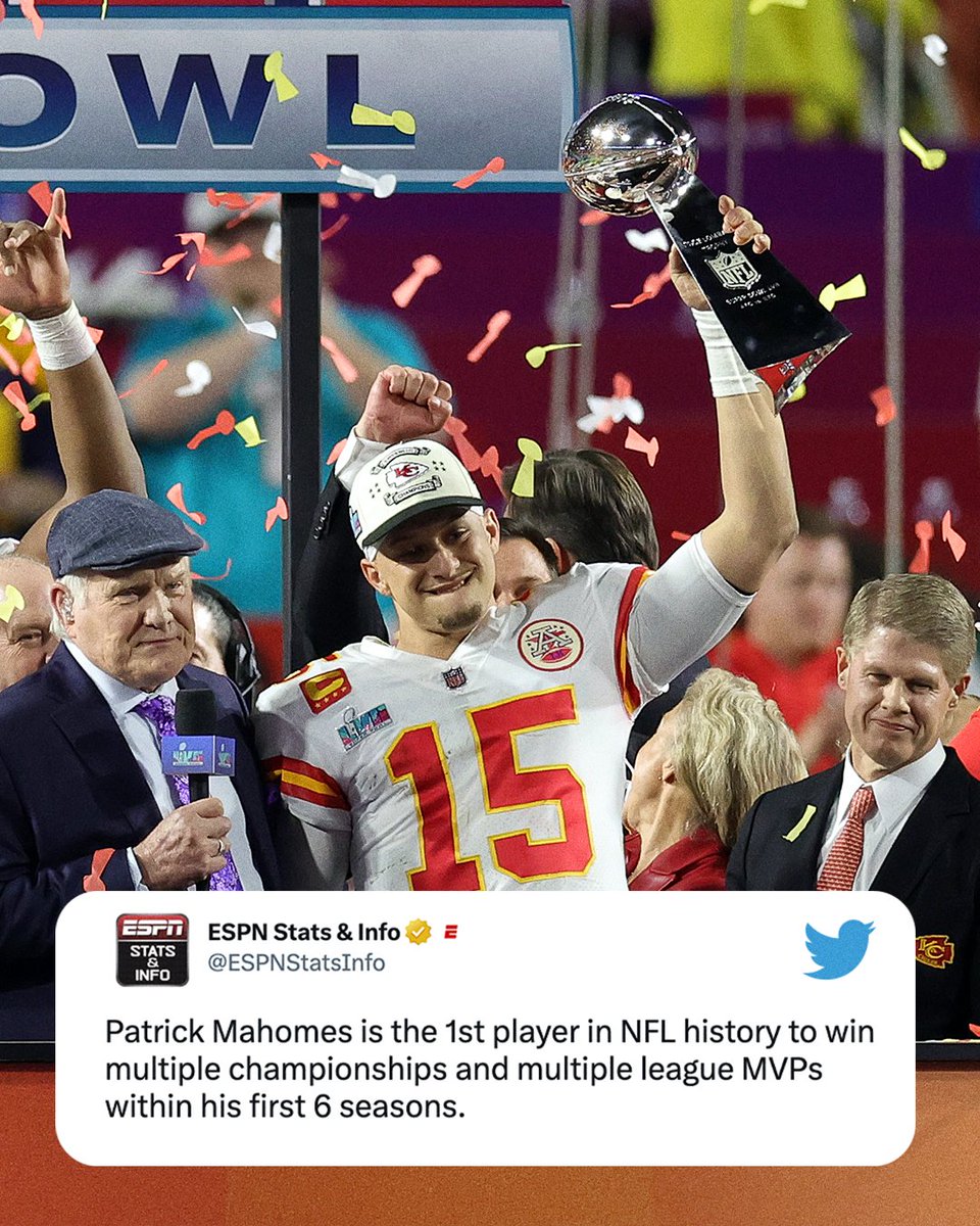 More history for Patrick Mahomes 👏
