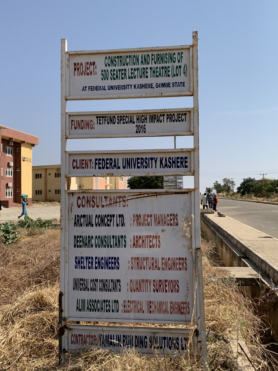 TrackaNG's tweet photo. N186.7m was BUDGETED in the 2022 FG budget for the construction and furnishing of 500 capacity lecture theatre at Federal University Kashere, Gombe.

We tracked and reported that the lecture theatre has been completed, furniture supplied and already in use https://t.co/HoAEueN3Fz