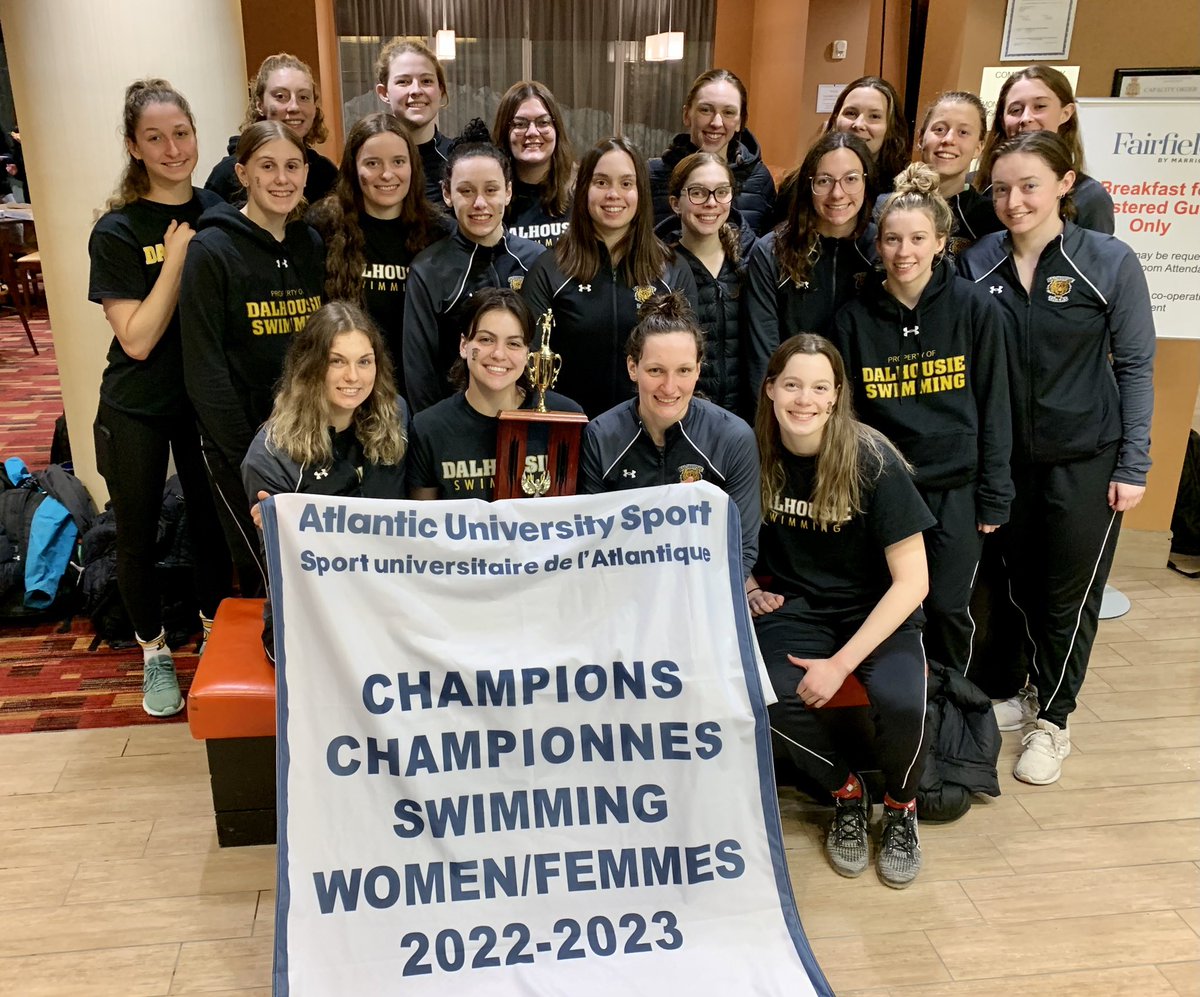 So proud of the @DalTigers Women’s Swim Team!! The 2023 @AUS_SUA Champions!! #TigerTough #TigerRoar @PUSHFITHalifax @SwimNovaScotia @USPORTSswimming